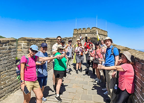 Our Guests on Mutianyu Great Wall