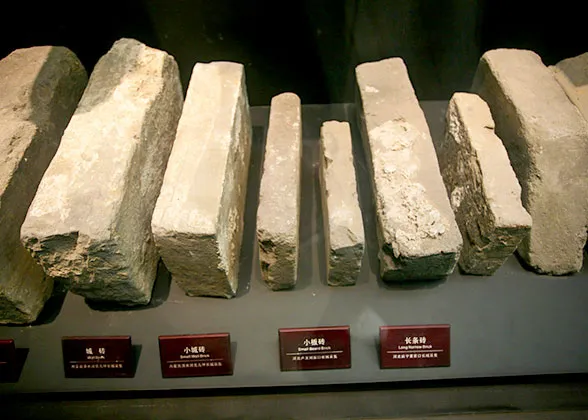 Bricks used to build the Great Wall