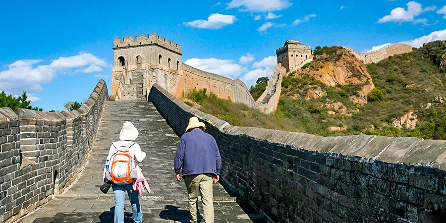 Hiking on the Jinshanling Great Wall