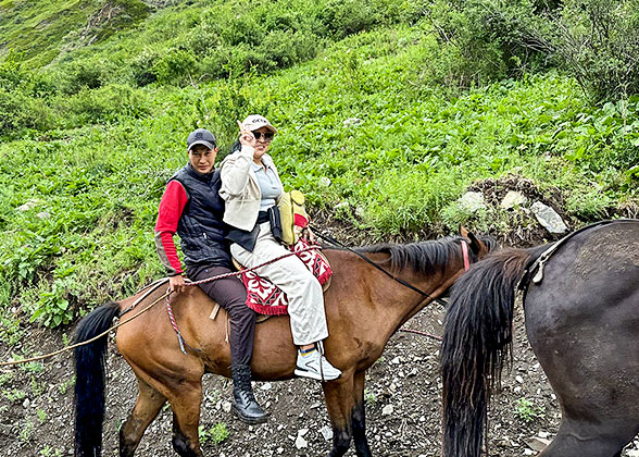 Horse Riding to Kaindy Lake
