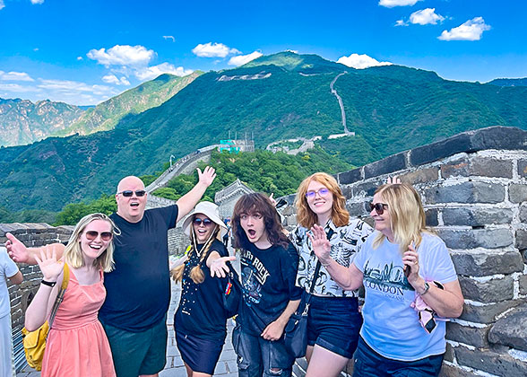 Our Guests on Mutianyu Great Wall
