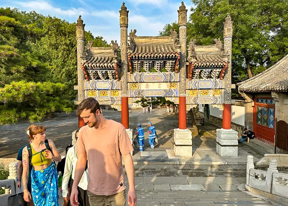 Visitors in the Summer Palace
