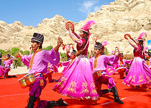 Uygur people in Xinjiang